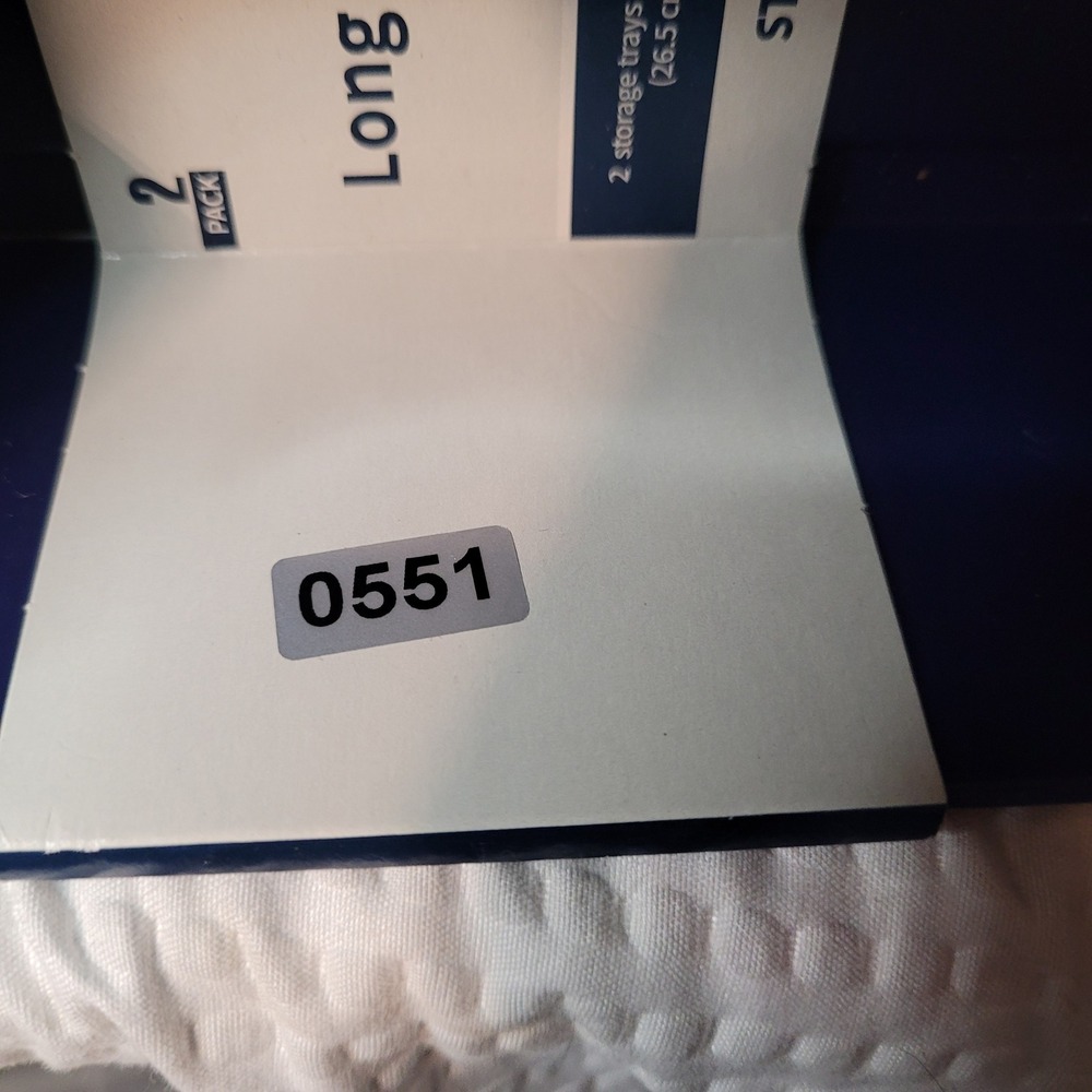 Starplast Long Flex Tray 2 Pack Navy Blue Drawer Organizer Storage Bins BPA Free - Picture 5 of 5